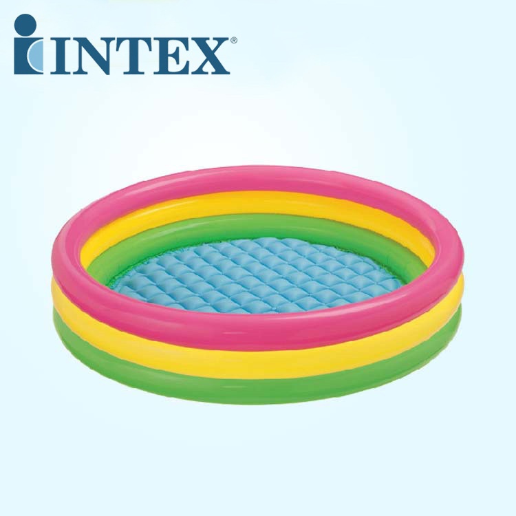 حمام سباحة المحيط في حوض سباحة الأسرة، INTEX 57412 تحت قاع استنفاخ حوض السباحة Item Picture