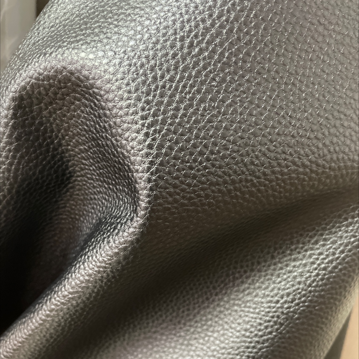 Classic lychee-patterned leather fabric, leather bags, sofa belts, accessories, black jdlz001 Item Picture
