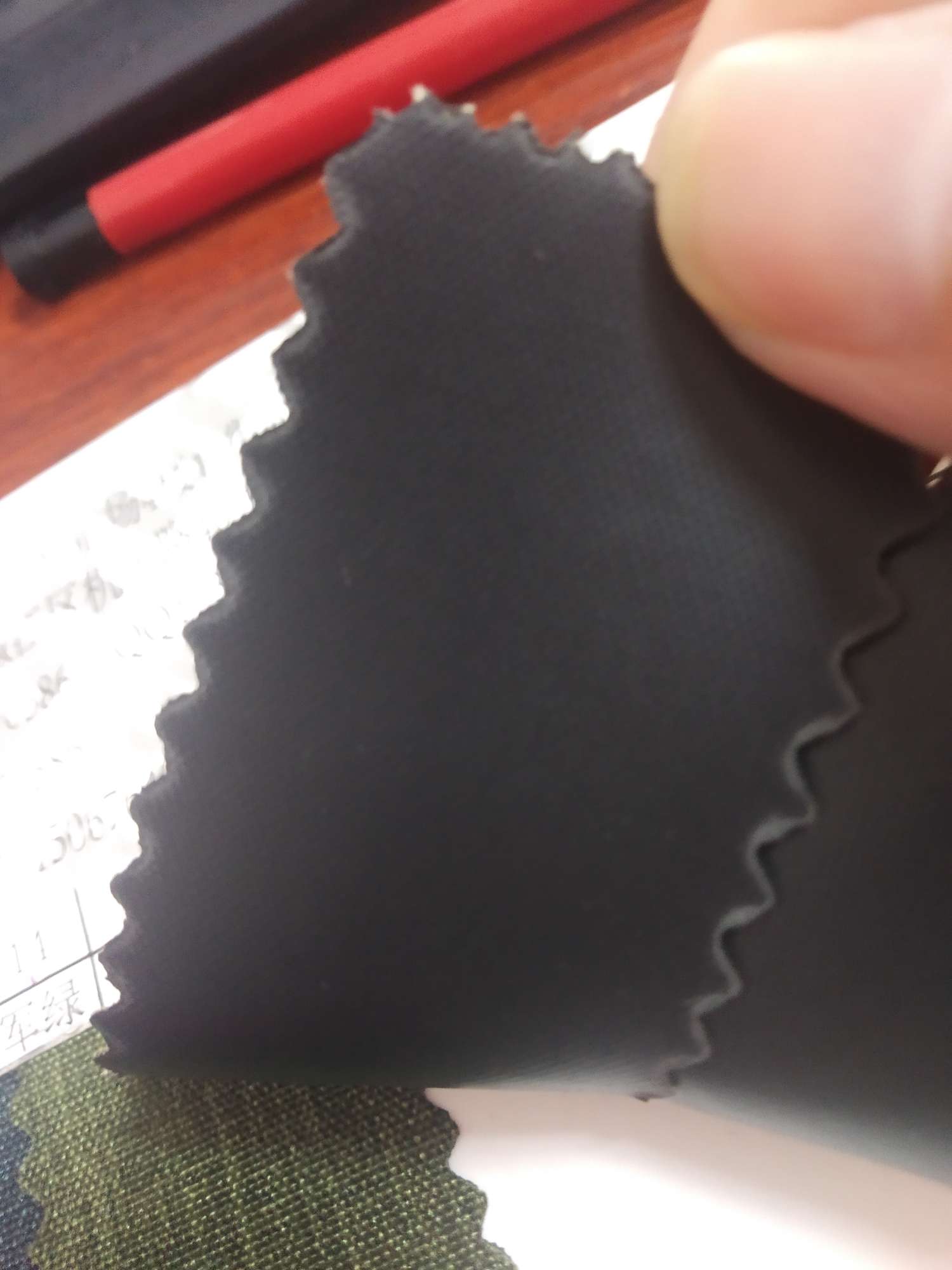 TY-- 029 300D matte cloth can lift pvc waterproof 15# Khaki Specification image