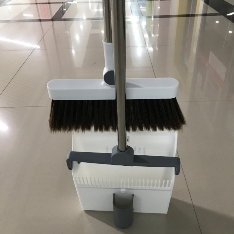 Stainless Steel Sweep Pan Set Plastic Broom Bucket Set Household Cleaning Set Can Be Turned To Sweep Pan Set details Picture