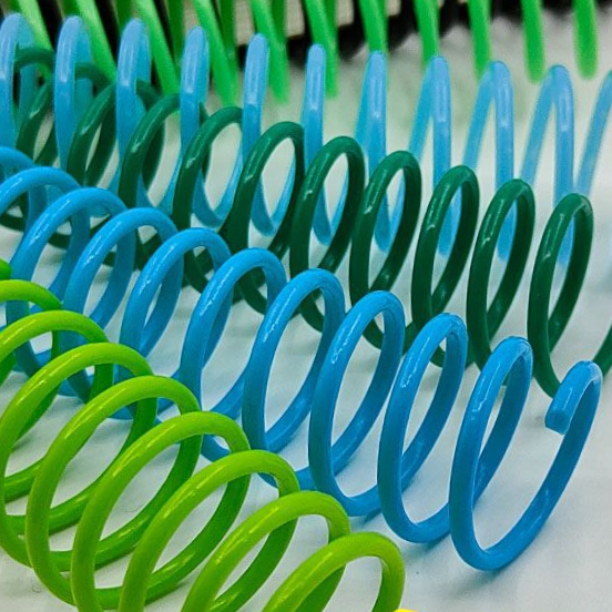 厂家批发笔记本装订活页圈定制，塑料蛇仔螺旋单线圈书配件齐全图