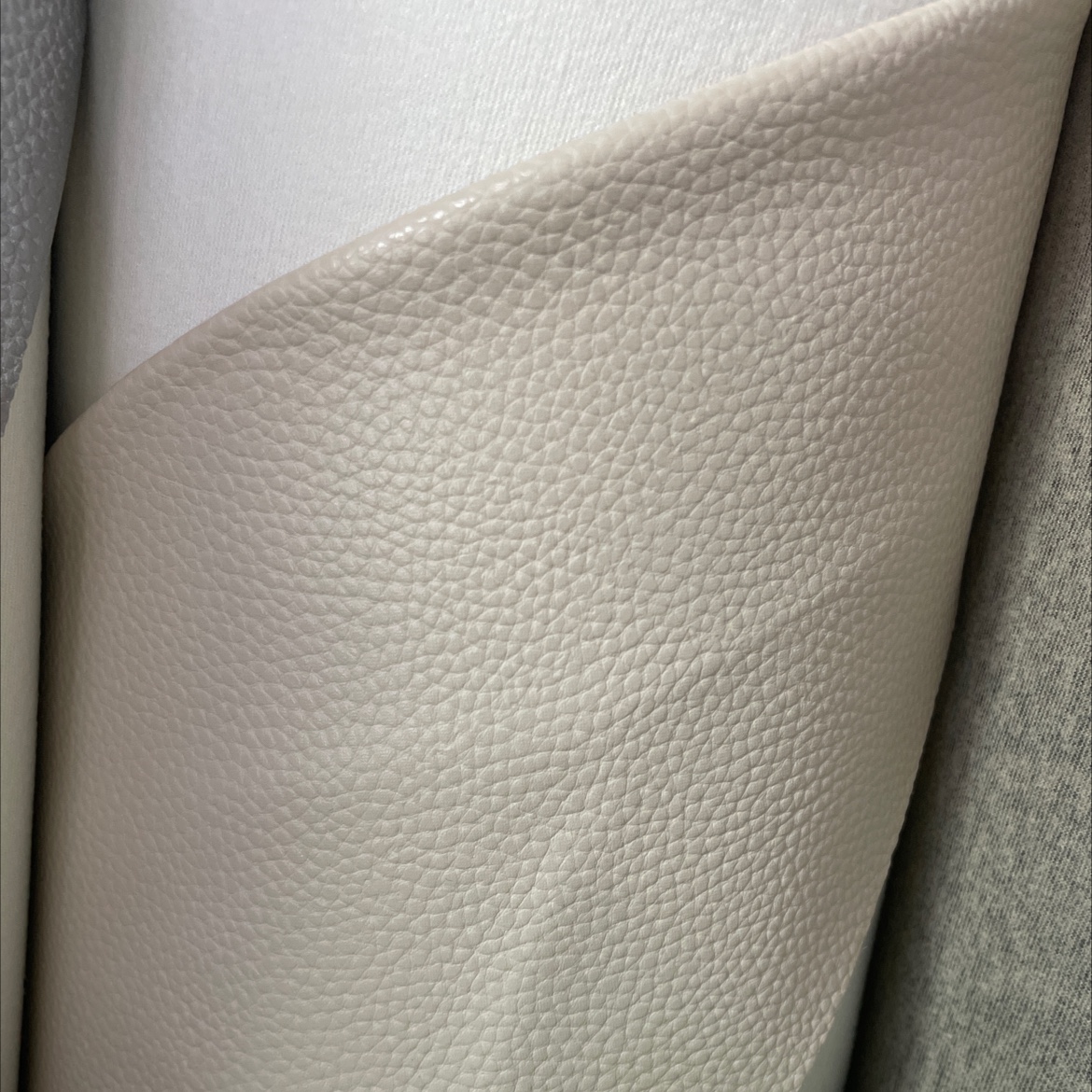 Classic litchi pattern leather fabric, leather bags, sofas, belts, accessories, beige jdlz026 Specification image