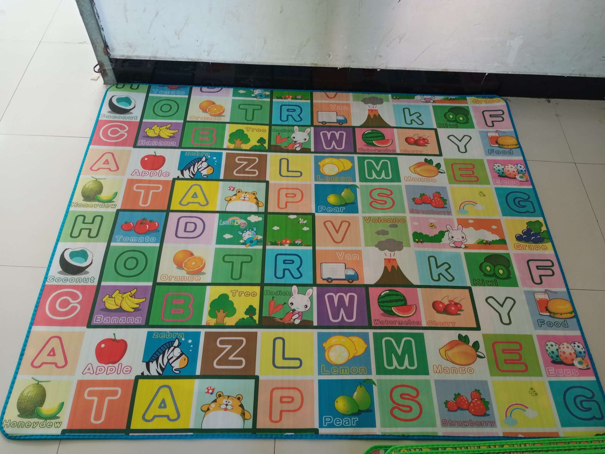 0.5cm双面爬爬垫 爬行垫厂家直销现货无纺布包边LD 120*180详情3