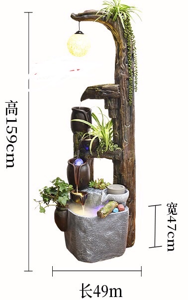 诸葛工艺庭院流水摆件阳台鱼池造景顶楼花园装饰布置景观鱼缸喷泉雾化加湿器爆款7279-273详情图9