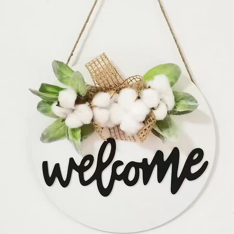 ins玄关干花绿植向日葵背景墙面装饰 北欧餐厅门墙上挂件墙壁挂饰08