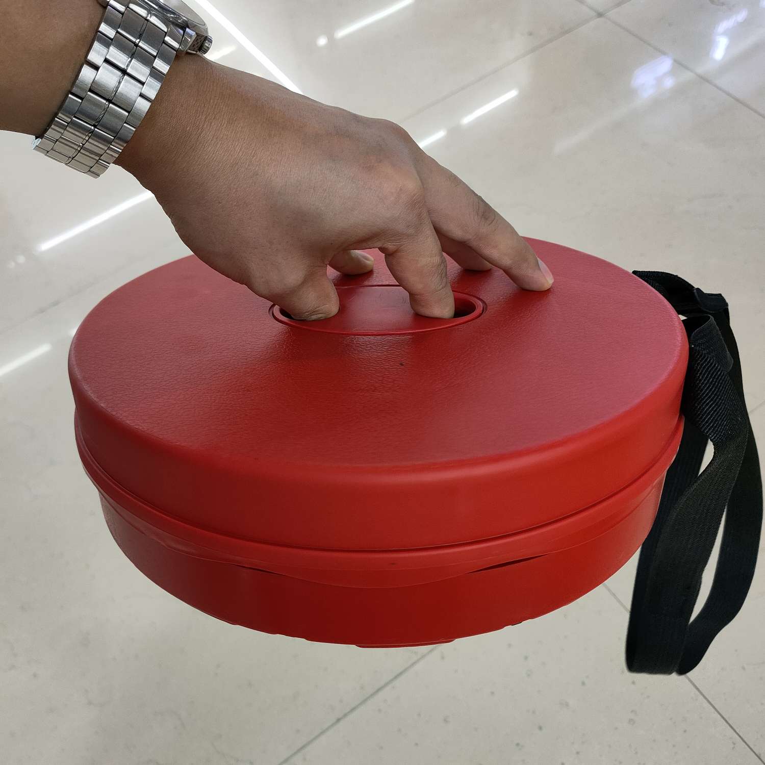 铭华家具厂塑料伸缩凳魔法凳户外便携折叠凳钓鱼凳圆形背包收纳凳详情图8