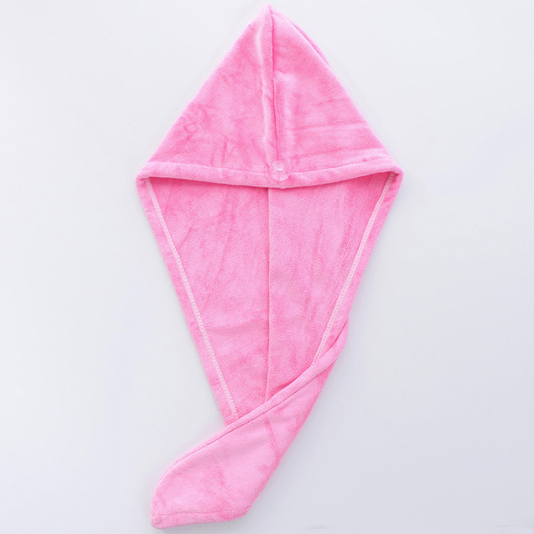 Superfine fiber absorbent dry hair cap, quick-drying, soft and comfortable, long hair thickened headscarf, ladies' shower cap, 25*65cm detail image 2