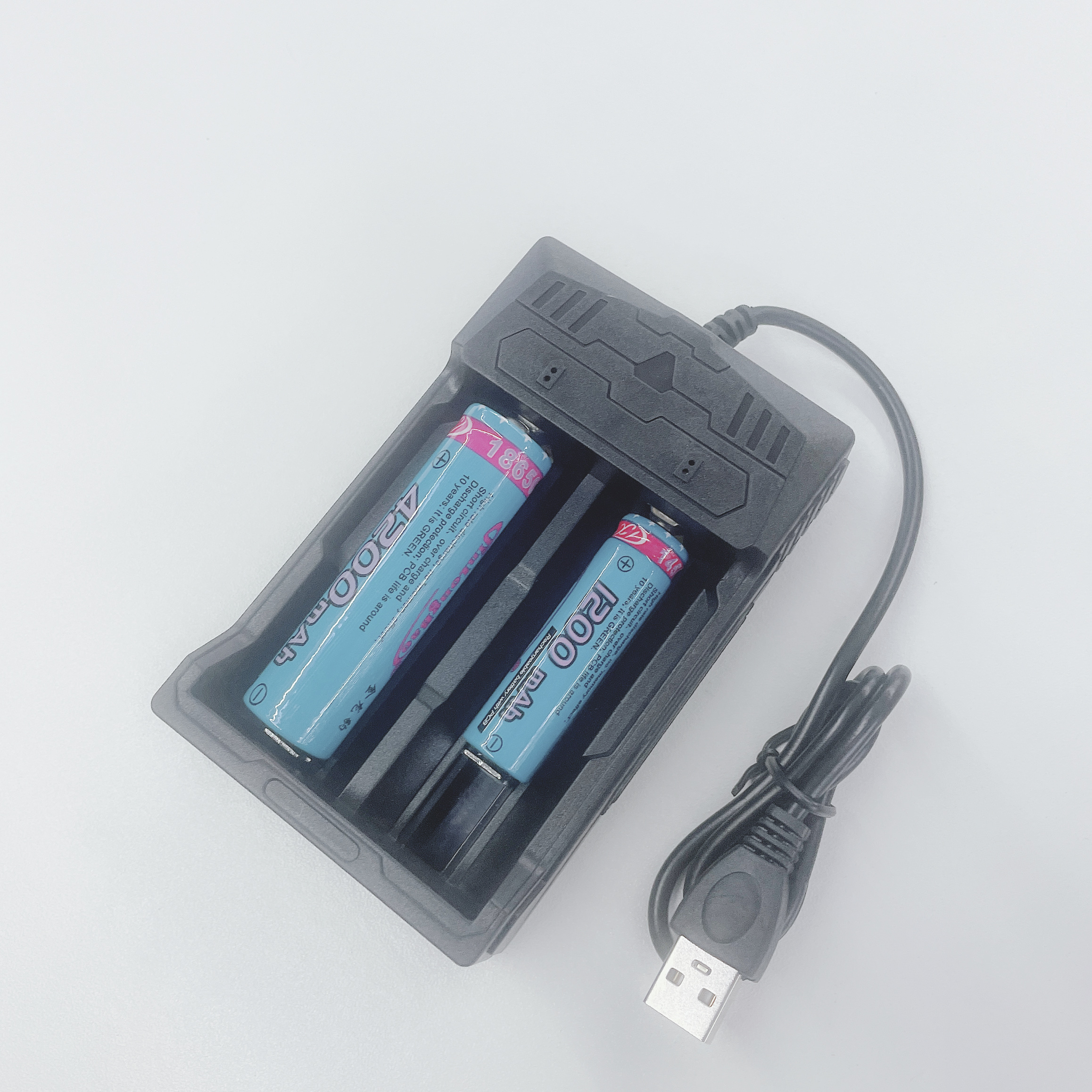 双充万能USB头灯手电USB充电器详情图3