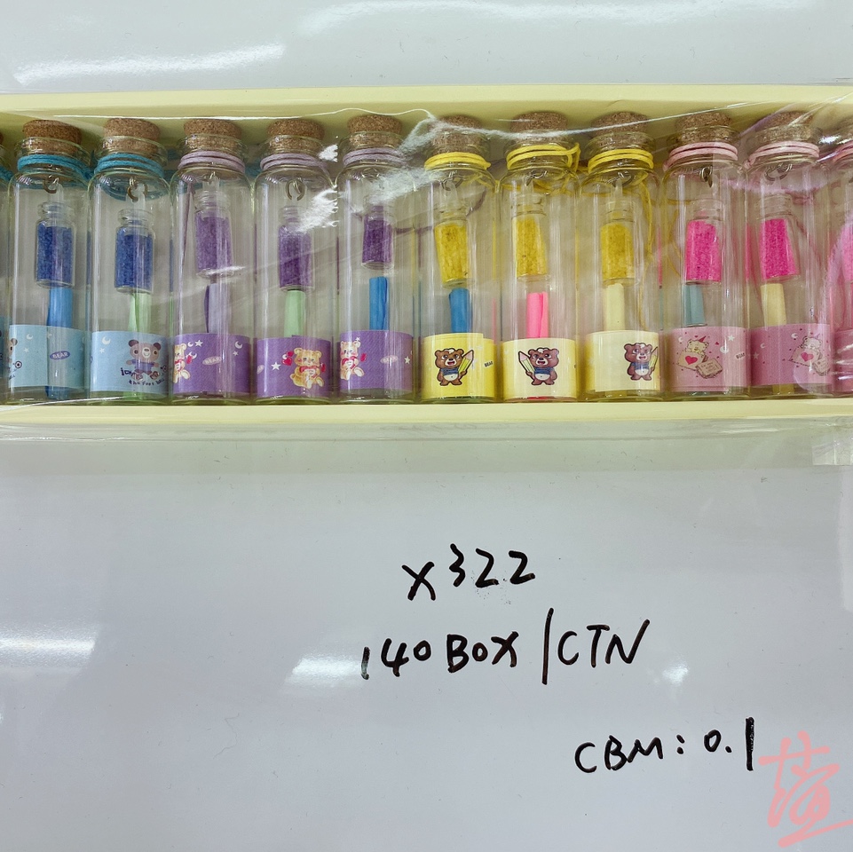 12只盒装玻璃瓶 许愿瓶 漂流瓶 创意小礼品瓶批发x322流沙瓶