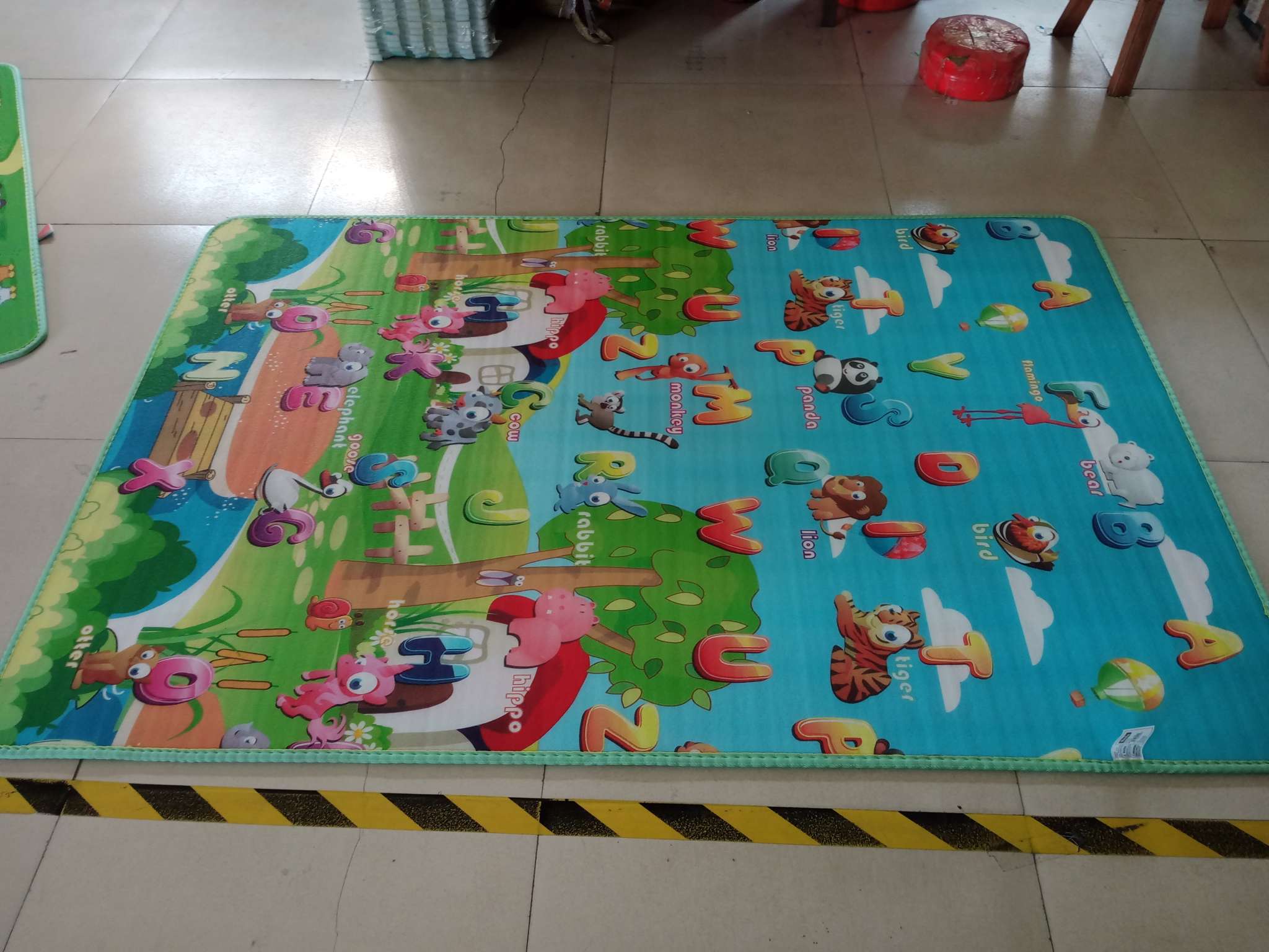 0.5cm双面爬爬垫 爬行垫厂家直销现货无纺布包边LD 120*180详情1