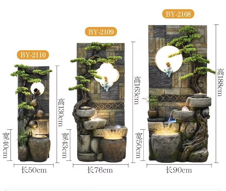 诸葛工艺庭院流水摆件阳台鱼池造景顶楼花园装饰布置景观鱼缸喷泉雾化加湿器爆款7279-273详情图12