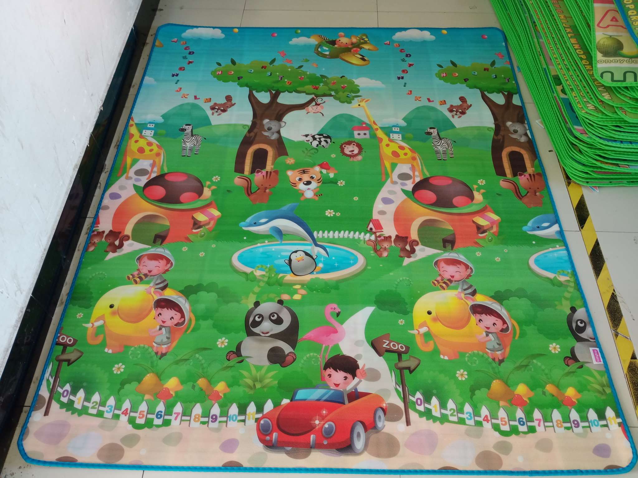 0.5cm双面爬爬垫 爬行垫厂家直销现货无纺布包边LD 120*180详情7