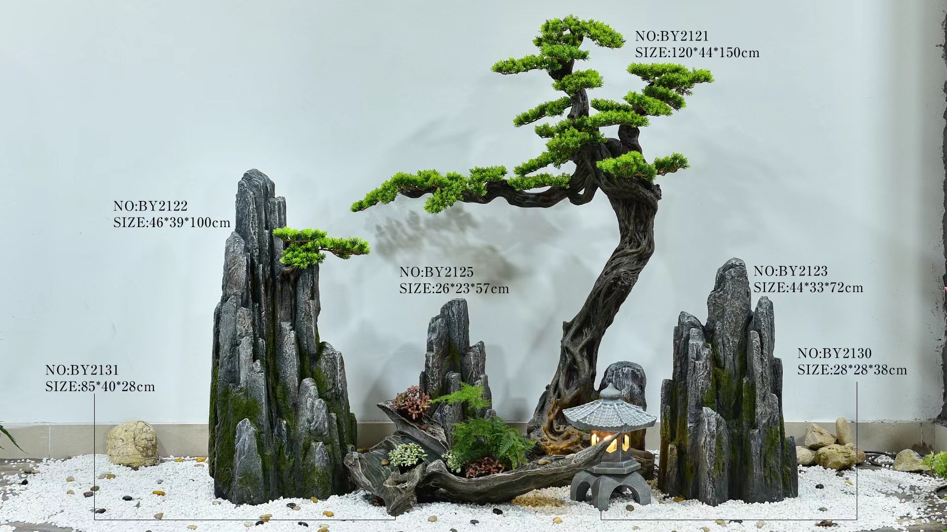 诸葛工艺庭院流水摆件阳台鱼池造景顶楼花园装饰布置景观鱼缸喷泉雾化加湿器爆款7279-273详情图14