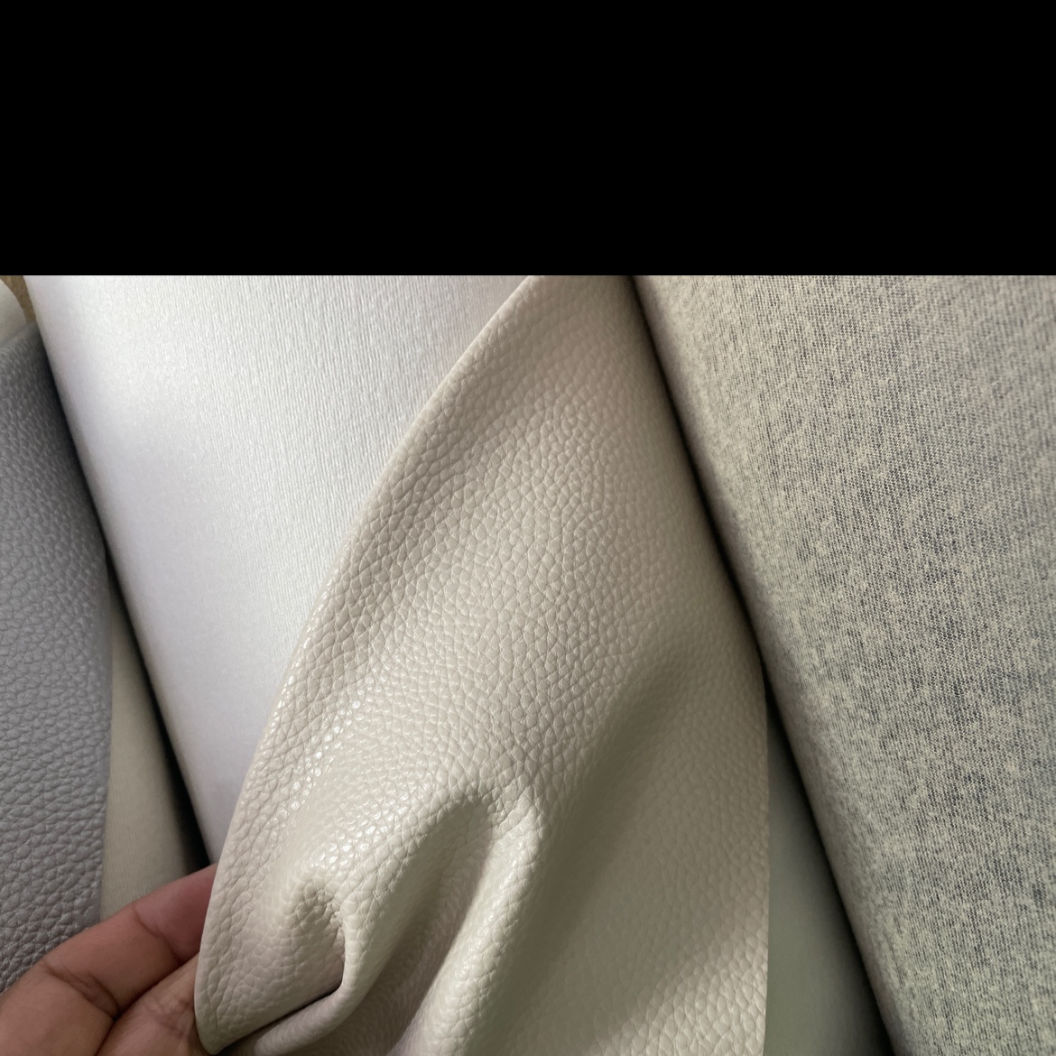Classic litchi pattern leather fabric, leather bags, sofas, belts, accessories, beige jdlz026 Item Picture