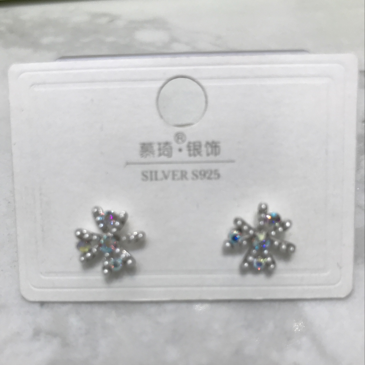 Snowflake rice beads ➕ colored diamonds