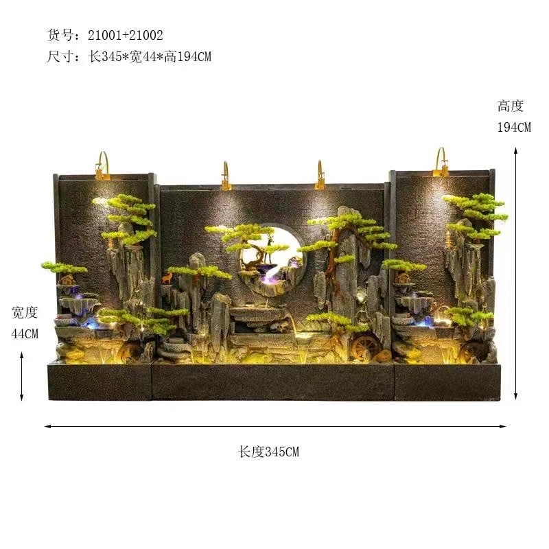 诸葛工艺庭院流水摆件阳台鱼池造景顶楼花园装饰布置景观鱼缸喷泉雾化加湿器爆款7279-273
