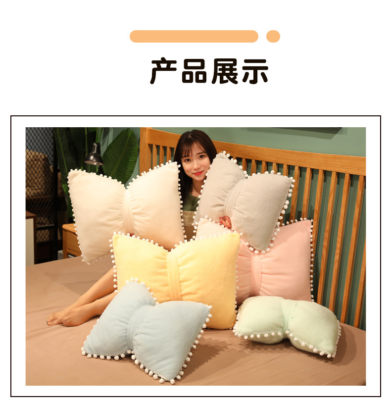 The Instagram-worthy throw pillow, sofa, bow pillow, bedroom bay window decoration, cute cushion, bedside, living room, girlish heart detail image 9