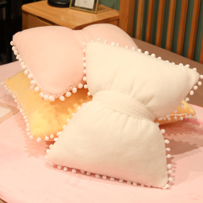 The Instagram-worthy throw pillow, sofa, bow pillow, bedroom bay window decoration, cute cushion, bedside, living room, girlish heart details Picture