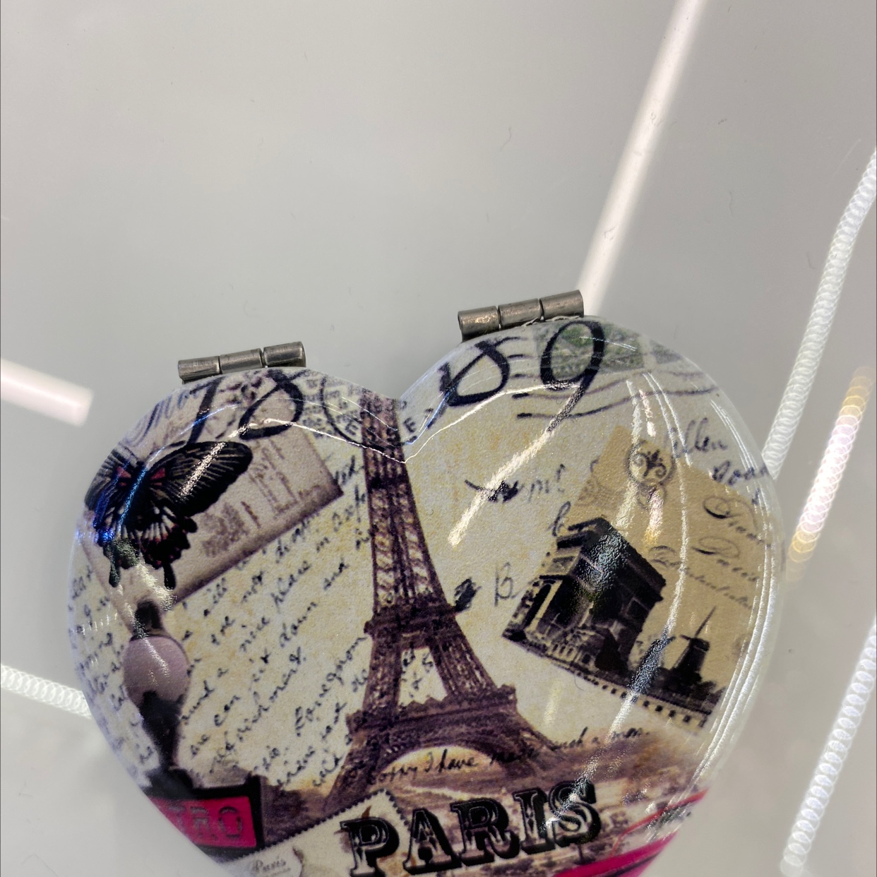 迪梦斯工艺品珠宝首饰盒镜子手工定制创意礼品镜子心形铝镜塔系列详情图2