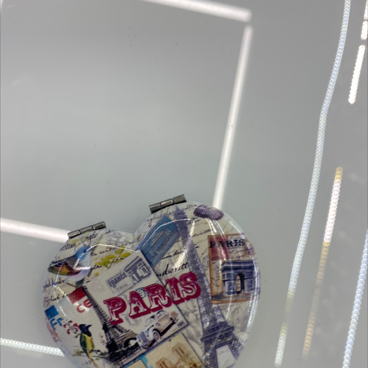 迪梦斯工艺品珠宝首饰盒镜子手工定制创意礼品镜子心形铝镜塔系列详情图1