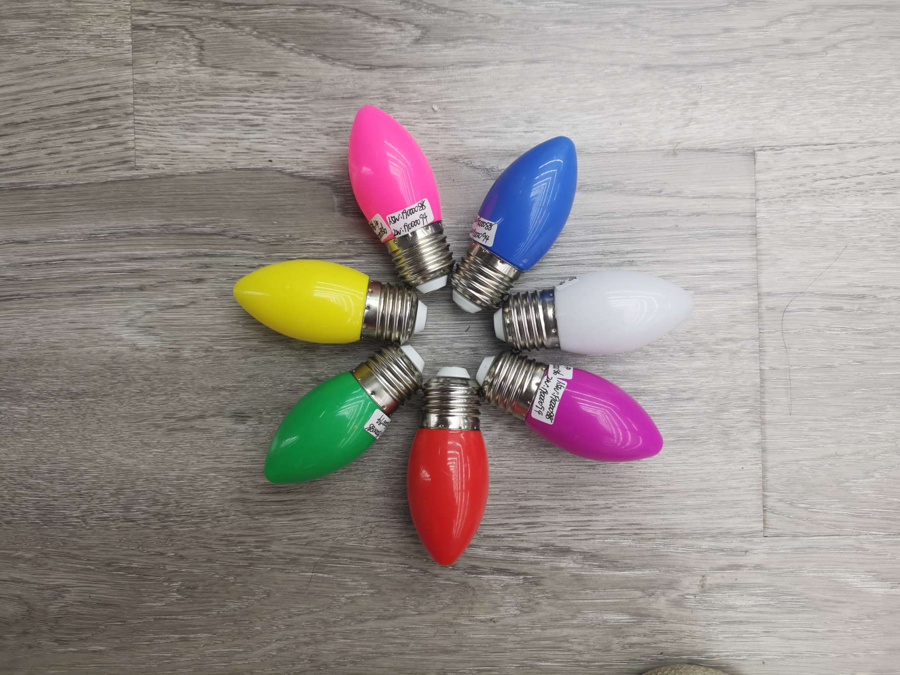 1.2W LED彩色尖泡 details Picture