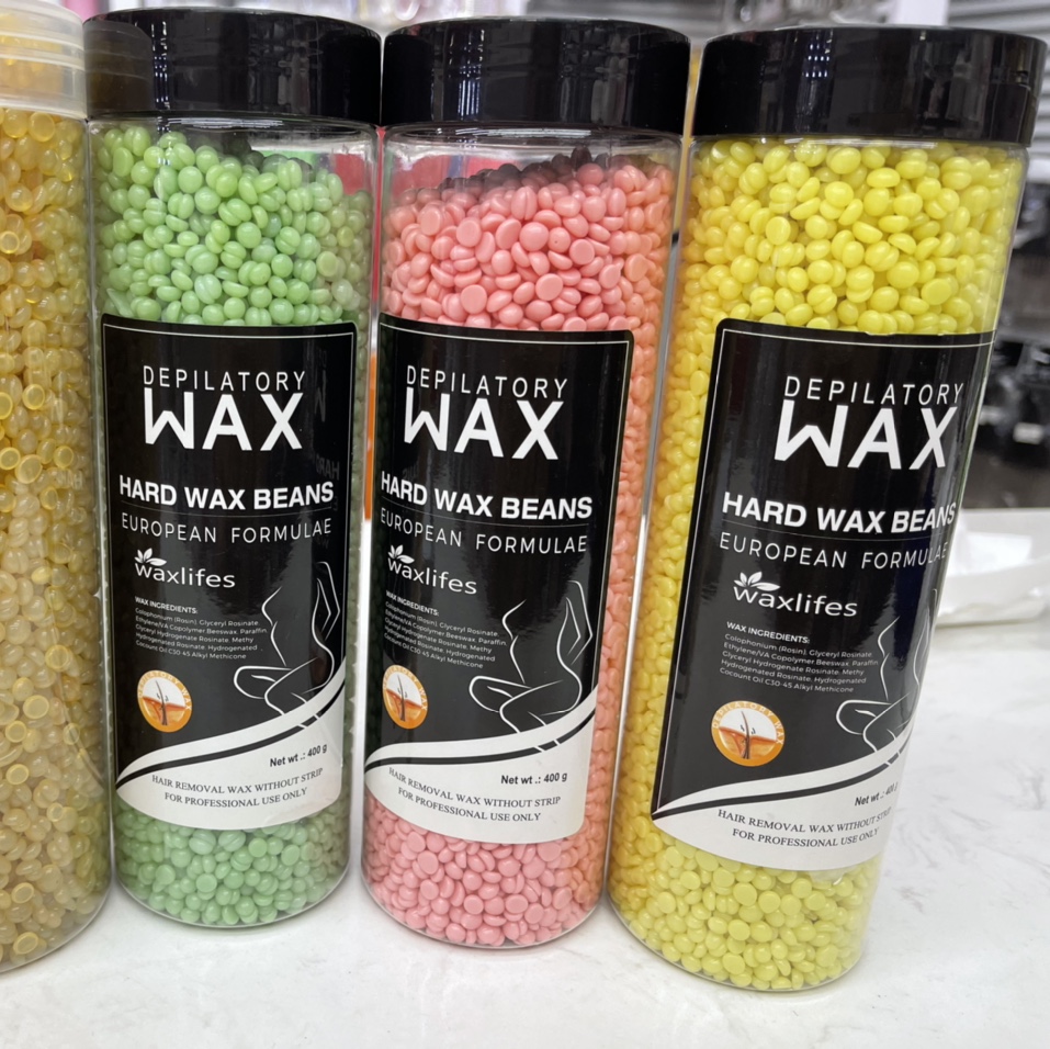 脱毛蜡豆400克固体硬蜡免纸蜡疗粒脱毛16色可选图