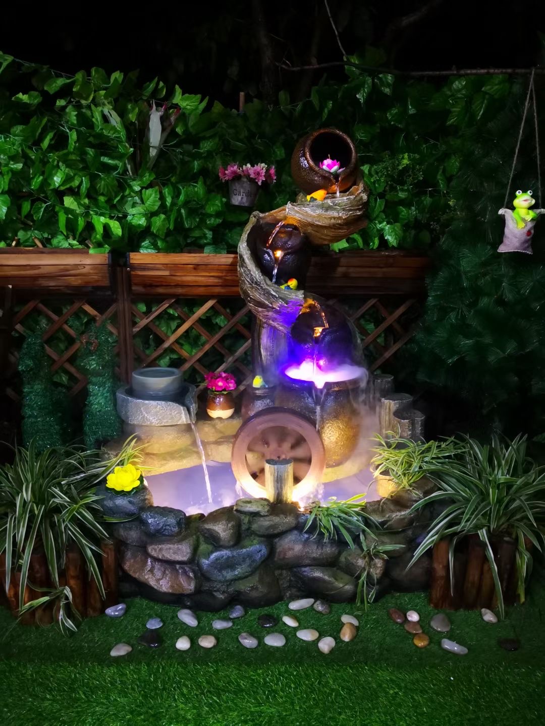 诸葛工艺庭院流水摆件阳台鱼池造景顶楼花园装饰布置景观鱼缸喷泉雾化加湿器爆款7279-290详情图9