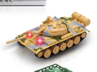 Collection of small tank model simulation ornaments, alloy military troop transport vehicle, sound and light force metal children's toy car Specification image