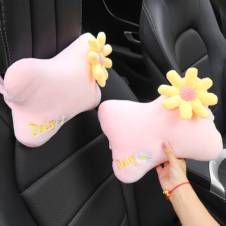 卡通猫汽车头枕护颈枕靠枕颈椎腰靠记忆棉四季通用装饰情侣女用品53