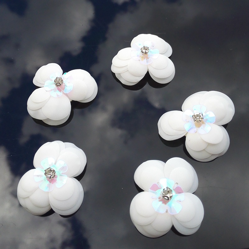 DIY手工钉珠亮片花珠片花朵磁白亮彩袜子鞋帽装饰服装辅料详情3