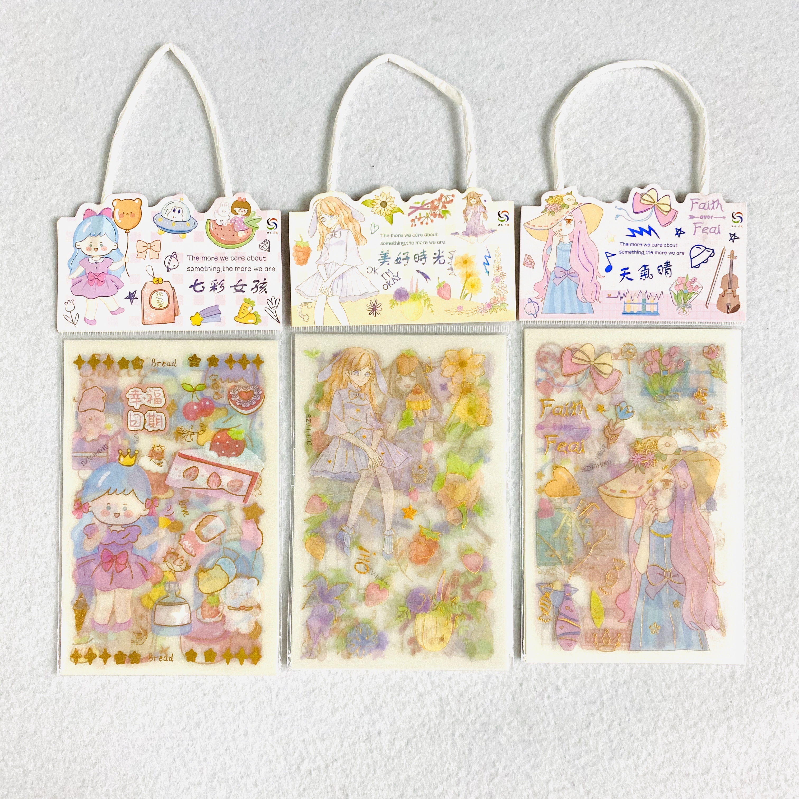 Hand-held boy cartoon constellation frosted planner stickers pic 5