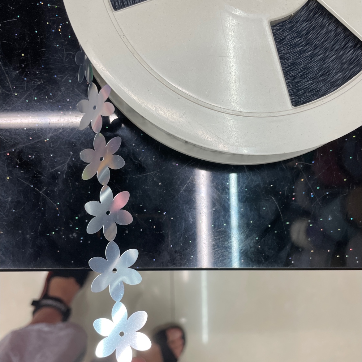 Big Sequin Flowers full figure