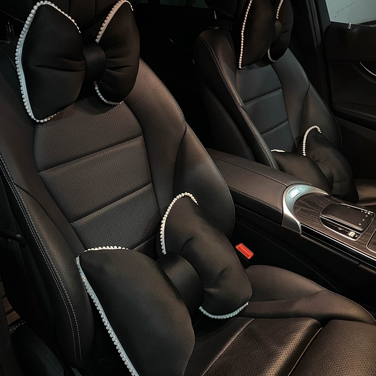 卡通猫汽车头枕护颈枕靠枕颈椎腰靠记忆棉四季通用装饰情侣女用品72