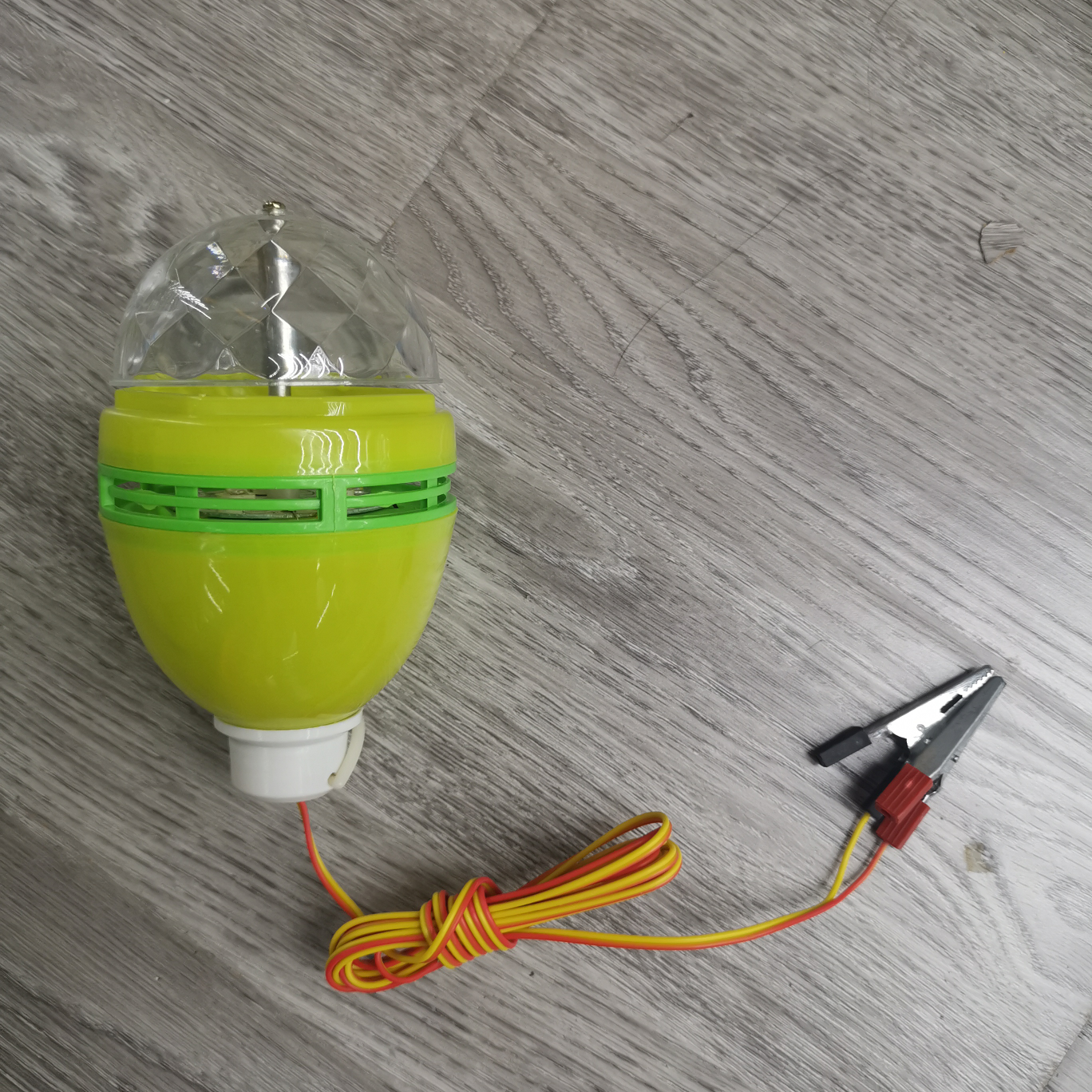 12V带线带夹子七彩小魔球