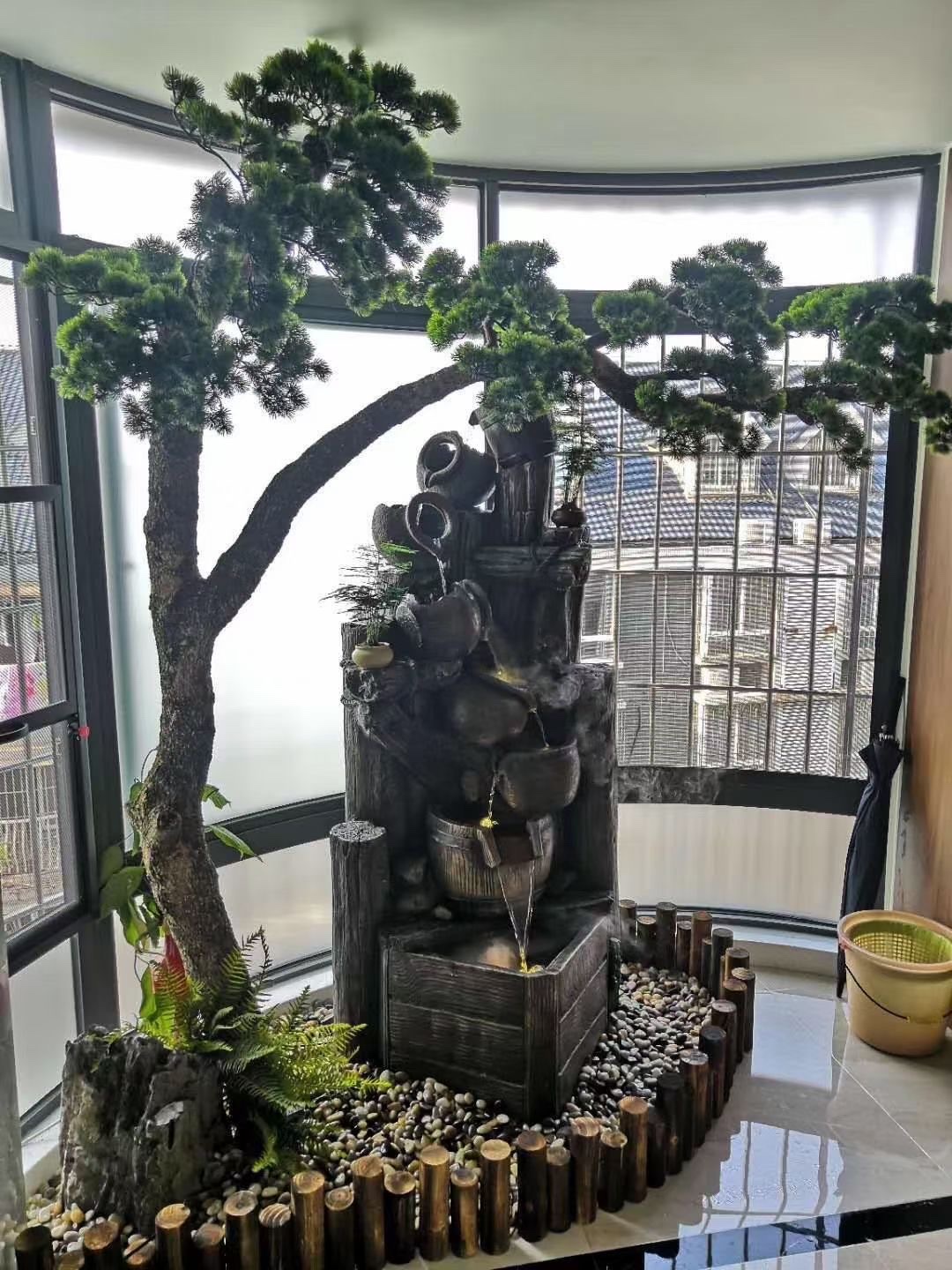 诸葛工艺庭院流水摆件阳台鱼池造景顶楼花园装饰布置景观鱼缸喷泉雾化加湿器爆款7279-290详情图7