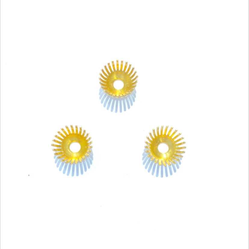 Aotong accessories XW05438 sun flower concave hemisphere hole