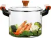 Gaopeng silicon glass double-ear pot, glass pot for making soup, household and hotel electric ceramic stove, gas stove, open flame direct heating, heat-resistant high-temperature stewing, instant noodle cooking pot 815 details Picture