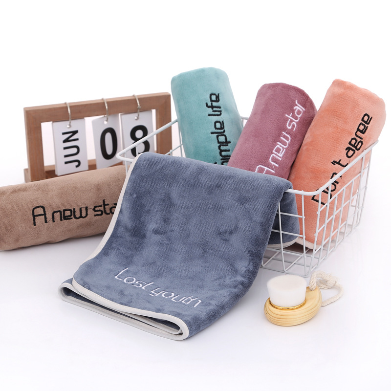 Microfiber Letter Youth Towel Absorbent Thickening Gift Box Application Scenario