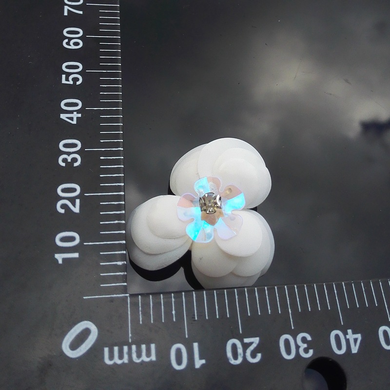 DIY手工钉珠亮片花珠片花朵磁白亮彩袜子鞋帽装饰服装辅料详情2