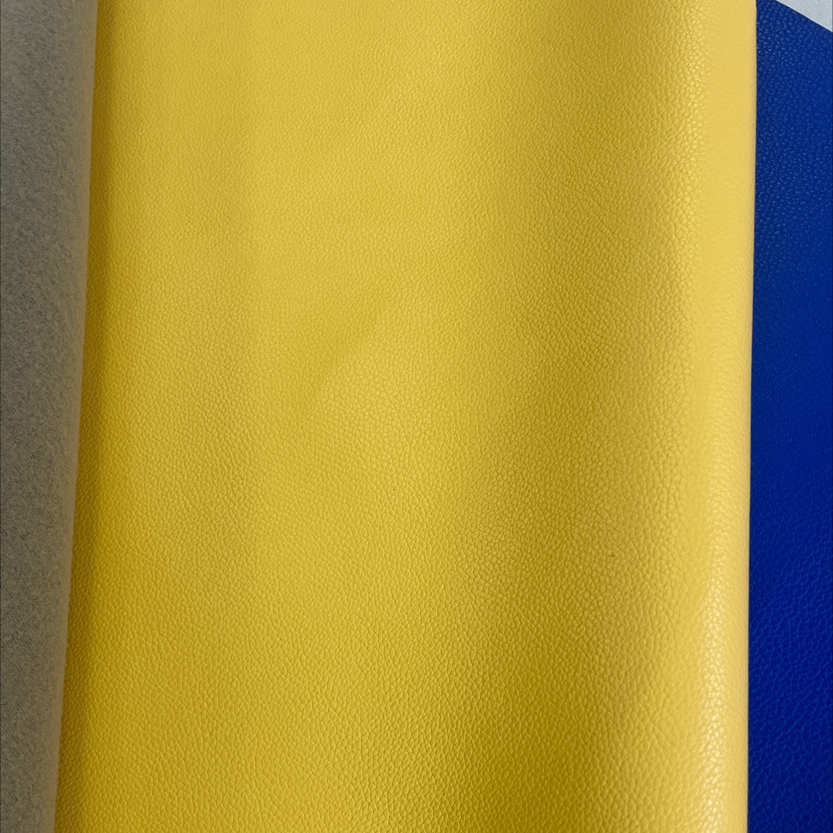 Mini lychee leather fabric, leather bags, sofa belts, soft furnishings, stationery, yellow mnlz019 Application Scenario