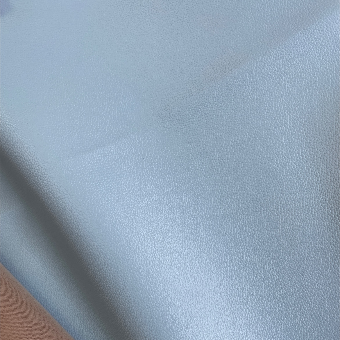 Mini lychee leather fabric, leather bags, sofa belts, soft furnishings, stationery, sky blue mnlz020