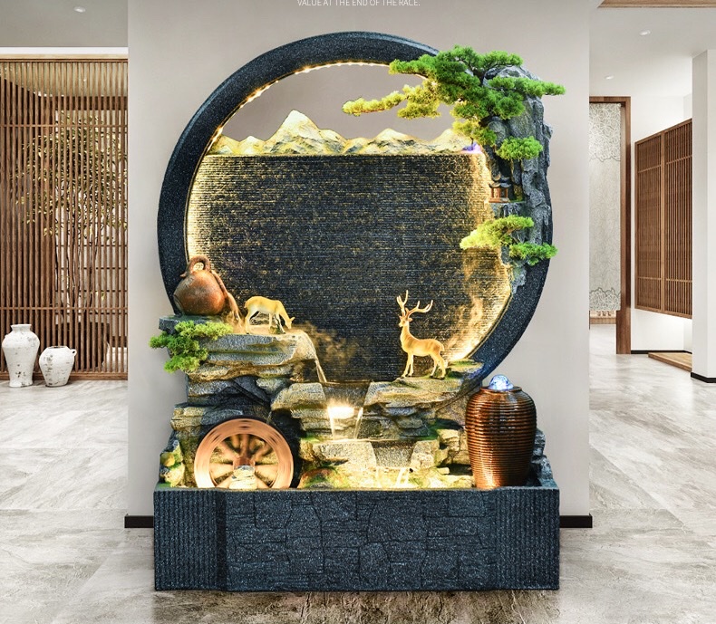 诸葛工艺庭院流水摆件阳台鱼池造景顶楼花园装饰布置景观鱼缸喷泉雾化加湿器爆款7279-286详情图1