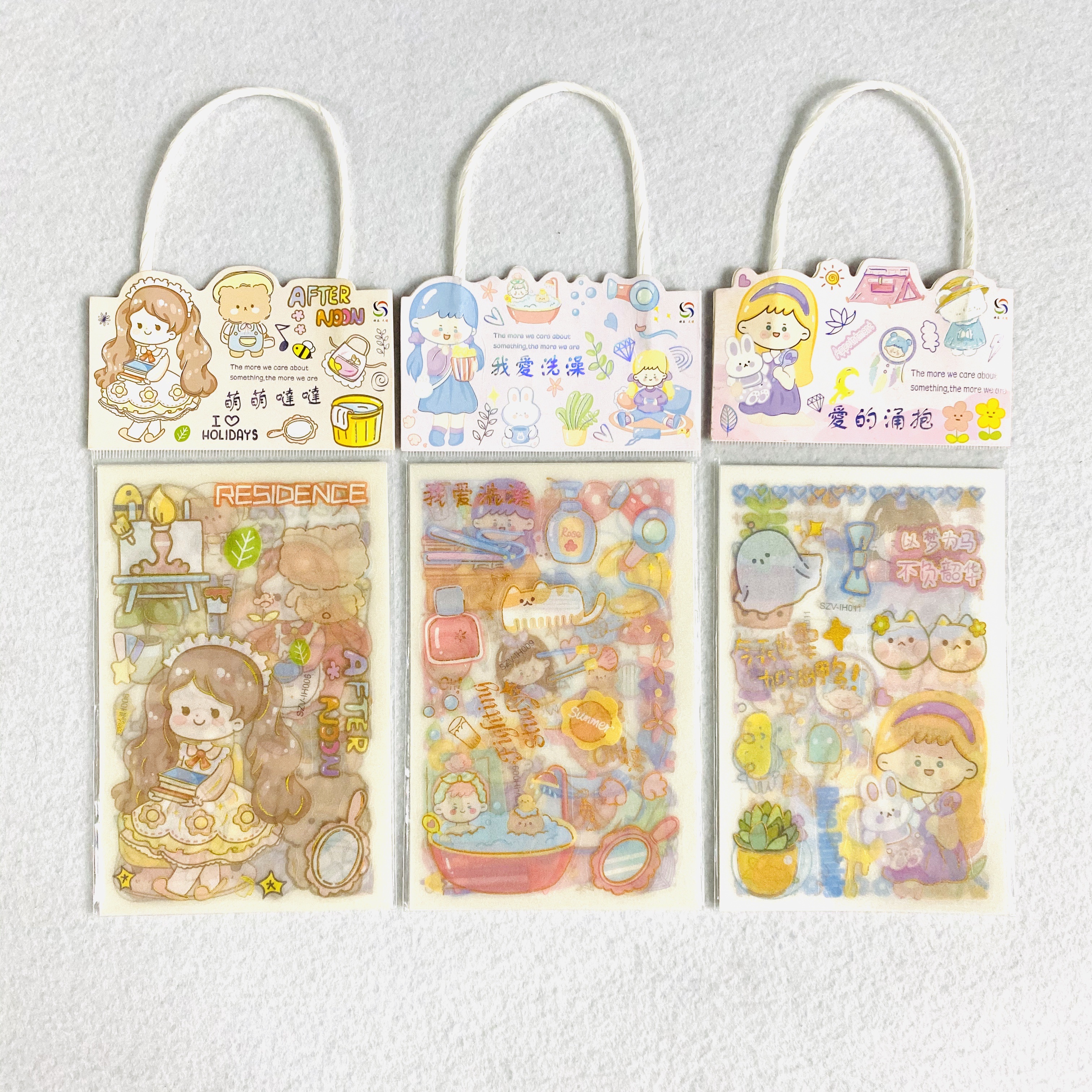 Hand-held boy cartoon constellation frosted planner stickers pic 6