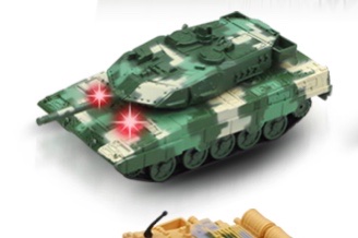 Collection of small tank model simulation ornaments, alloy military troop transport vehicle, sound and light force metal children's toy car details Picture