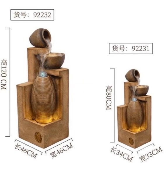 诸葛工艺庭院流水摆件阳台鱼池造景顶楼花园装饰布置景观鱼缸喷泉雾化加湿器爆款7279-286详情图16