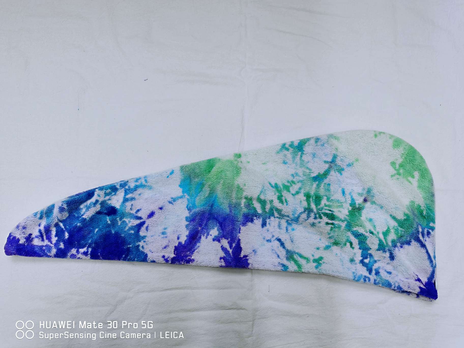 Pretty girl daily necessities tie-dye dry hair cap, long strip cap, strong water absorption, thickened, no shedding detail image 4