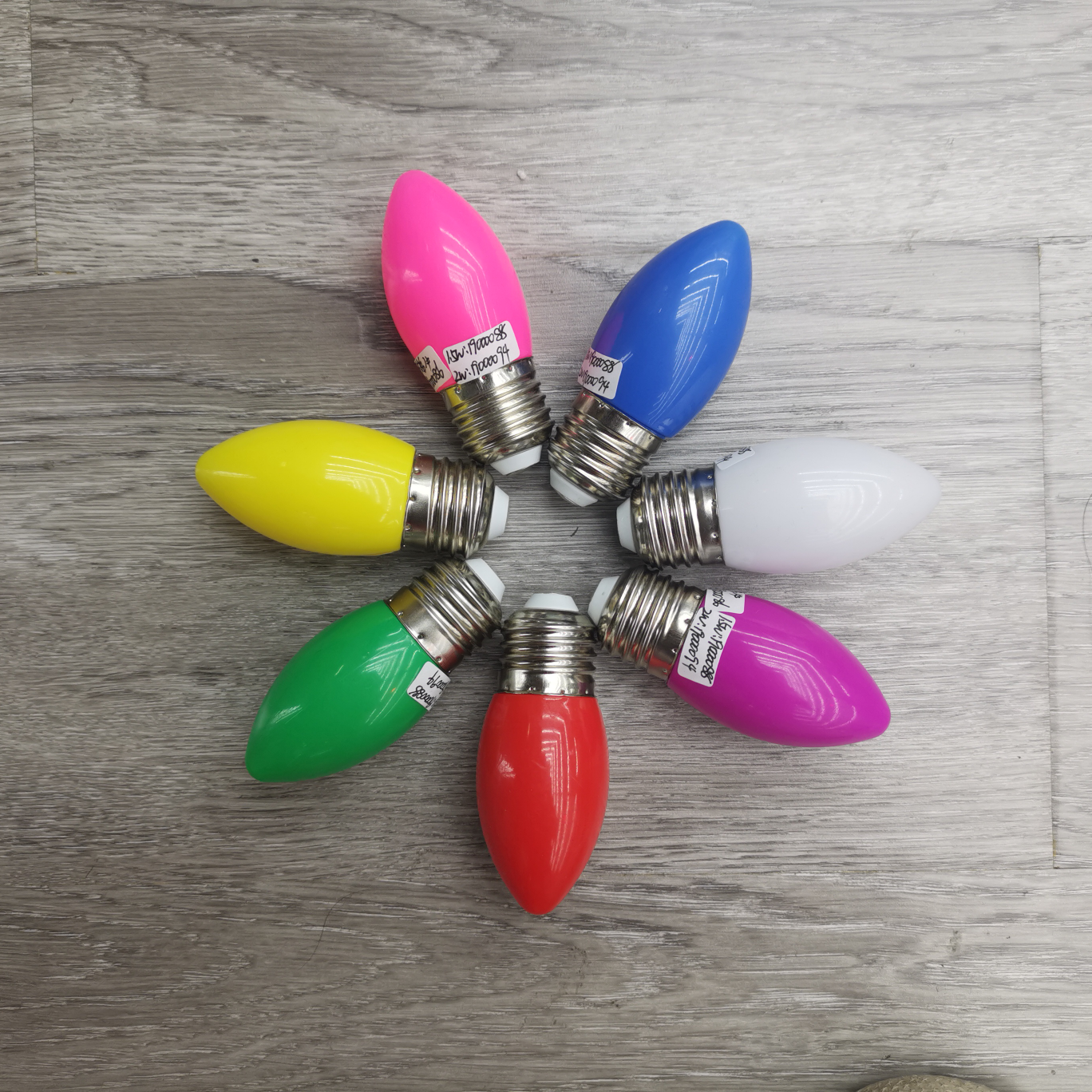 1.2W LED彩色尖泡