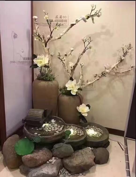 诸葛工艺庭院流水摆件阳台鱼池造景顶楼花园装饰布置景观鱼缸喷泉雾化加湿器爆款7279-286详情2