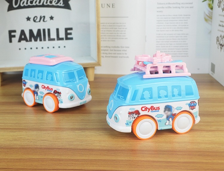 Dibujos animados q versión alloy bus model juguetes para niños alloy car mod huecos sonido y luz autobús de viaje autobús público detail image 13