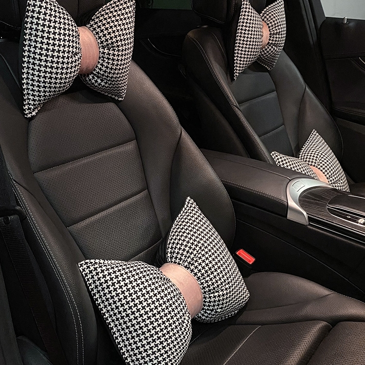 卡通猫汽车头枕护颈枕靠枕颈椎腰靠记忆棉四季通用装饰情侣女用品26